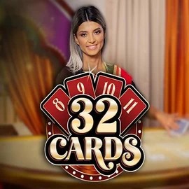 Official Live Casino logo: 32 Cards by Ezugi at WinMega Casino