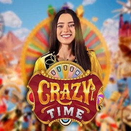 Crazy Time logo – Live Casino by Evolution at WinMega Casino