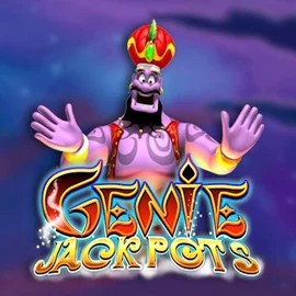 Genie Jackpots slot logo by Blueprint Gaming at WinMega Casino