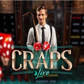 Live Craps online game logo by Evolution on winmegaa.nl